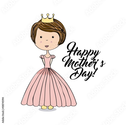 happy mothers day card design 