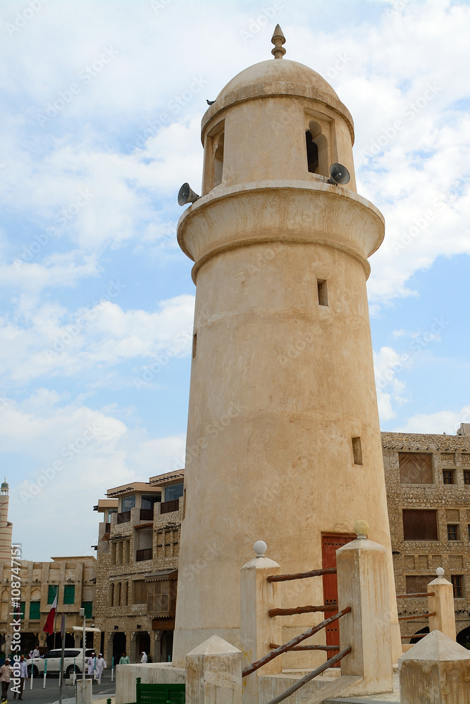 Mosque in the old city, Doha, Qatar
