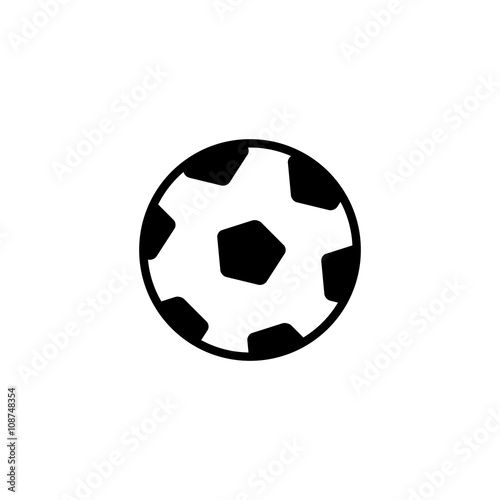 Soccer ball icon. Football symbol. Vector illustration