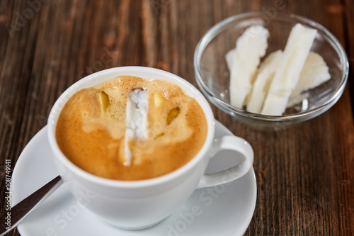 Coffee, butter and coconut oil for bulletproof coffee