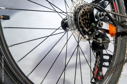 bike gear / gear bike shown close up of a mountain bike 