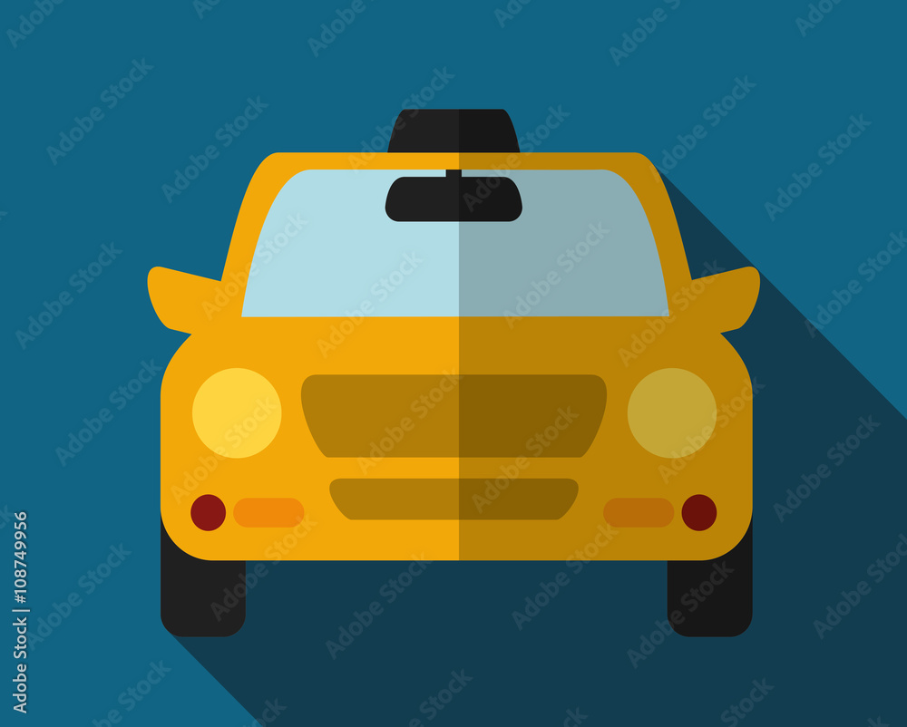 Car taxi icon. Public transport design. Taxi cab. Flat Style Car taxi icon. Public transport design. Taxi cab. Flat Style