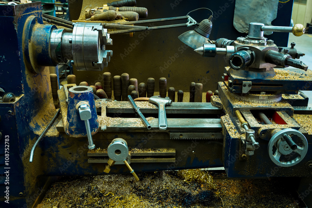 Obraz premium Woodworking machine.