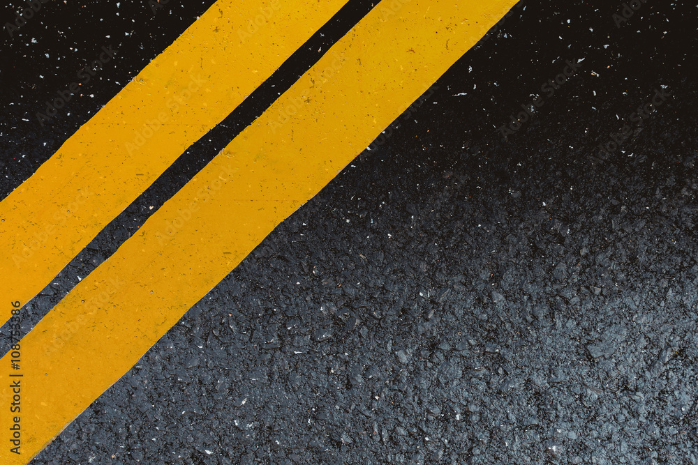 Fototapeta premium Close-up asphalt at the road under construction.