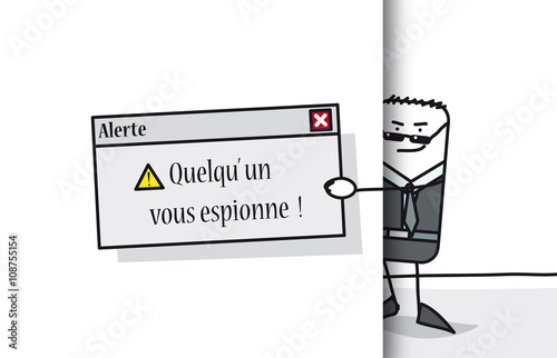 Pop-up quelqu'un vous espionne !