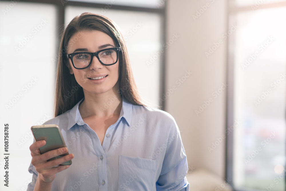 Nice girl using cellphone Nice girl using cellphone