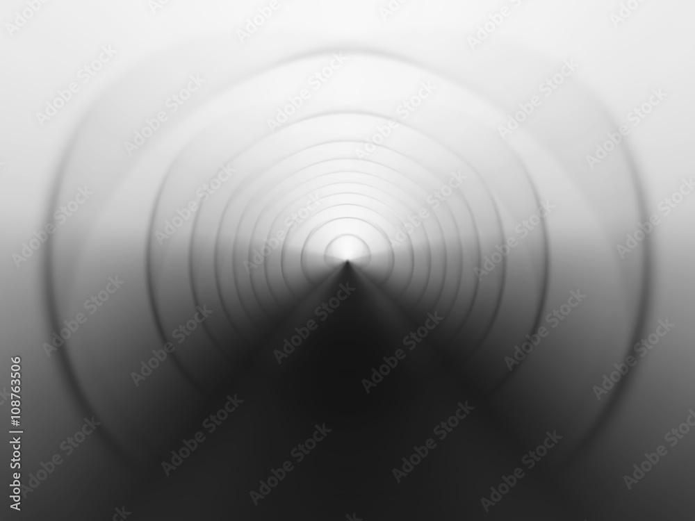 Horizontal black and white virtual tunnel illustration background