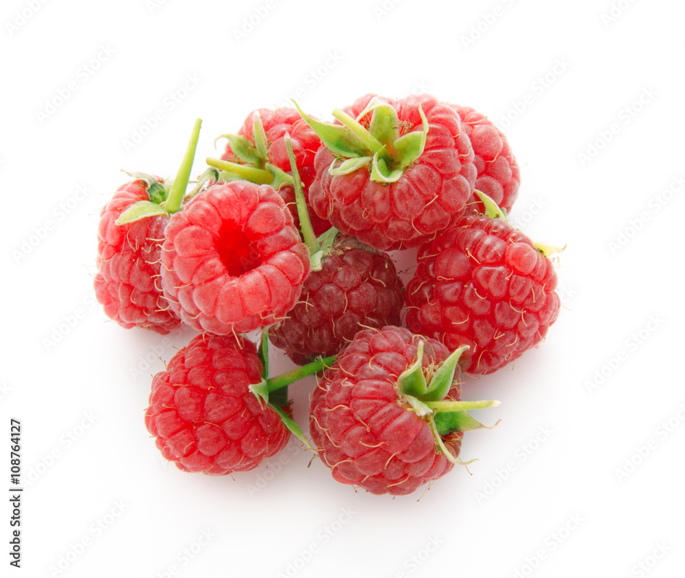 Raspberry isolated on white background. Raspberry isolated on white background.
