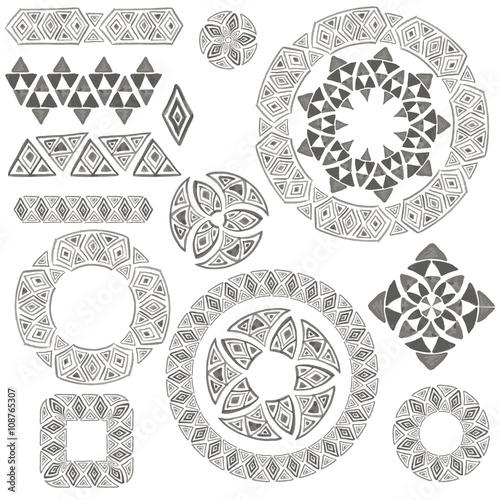 Vector tribal design elements