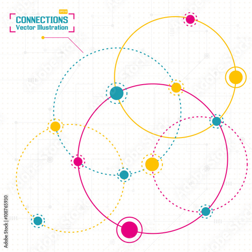 Vector connections concept.