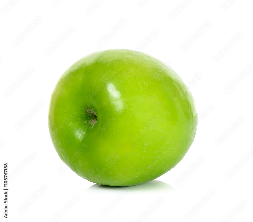 Green apple isolated on the white background Green apple isolated on the white background