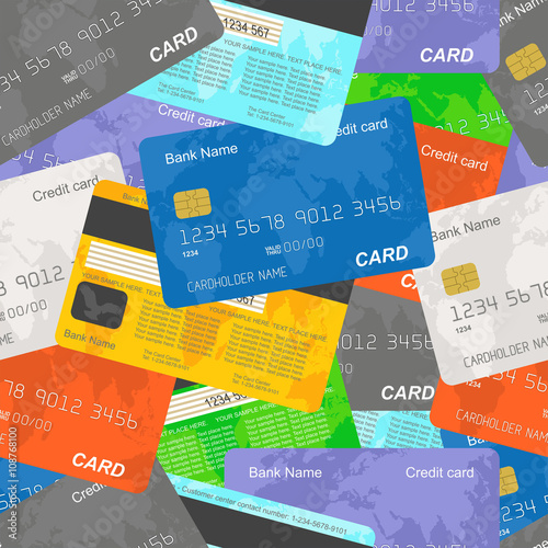 Credit card seamless background