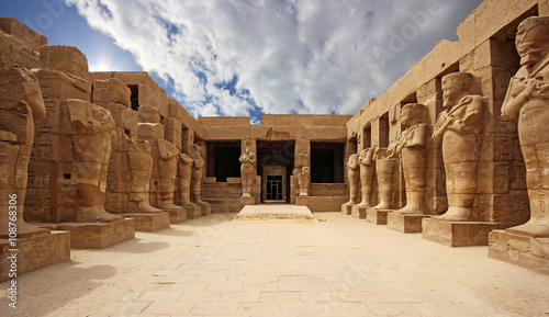 Anscient Temple of Karnak in Luxor - Ruined Thebes Egypt