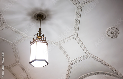 Chandelier in Moscow metro photo