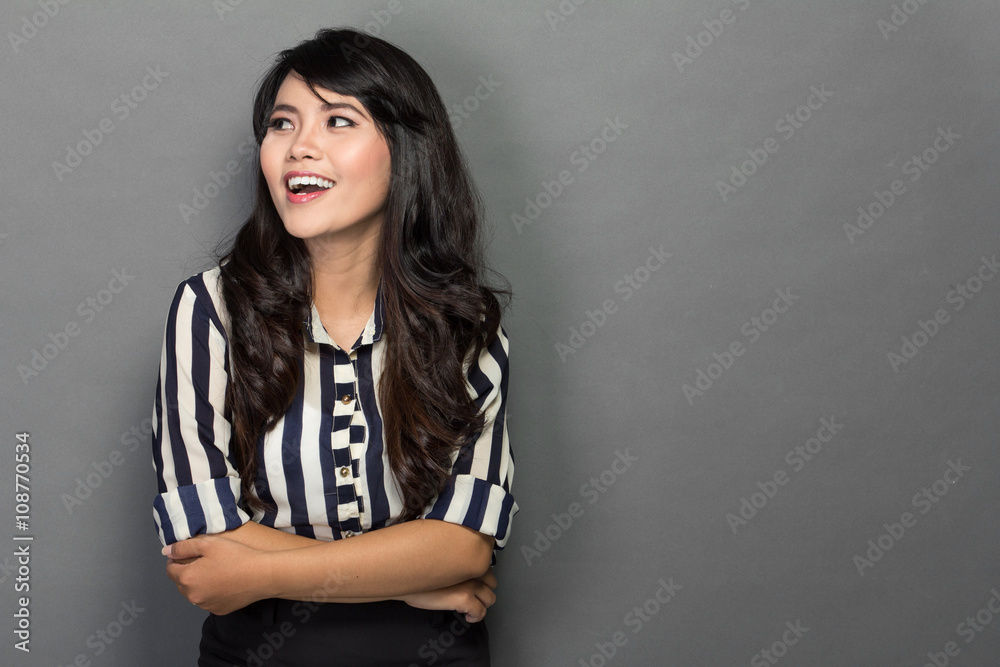 Happy young woman in work suit, smile. Happy young woman in work suit, smile.