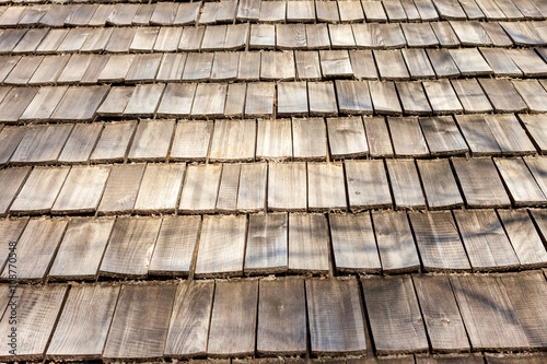 wooden roof surface