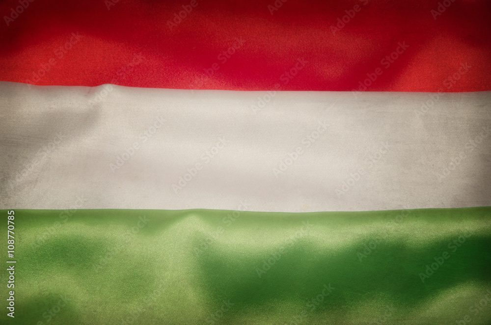 Closeup of the Hungarian flag Closeup of the Hungarian flag