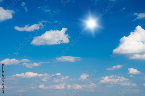 blue sky background with white clouds