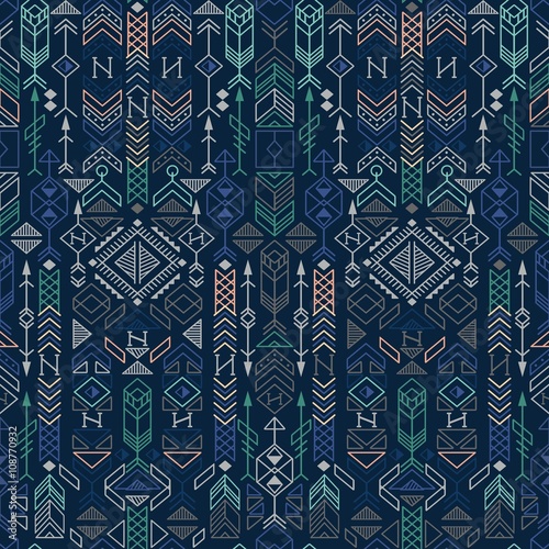 seamless ethnic pattern