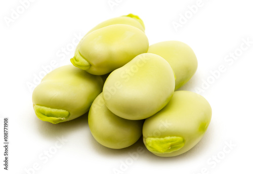 Wallpaper Mural broad beans on white background Torontodigital.ca