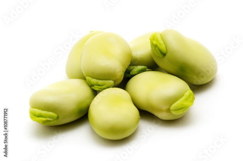 Wallpaper Mural broad beans on white background Torontodigital.ca