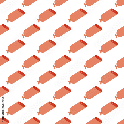 Sausage pattern seamless
