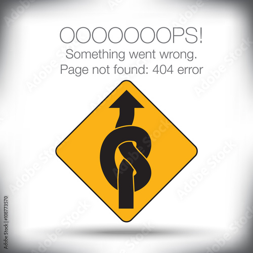 Unusual - 404 error - page not found graphic with space for text