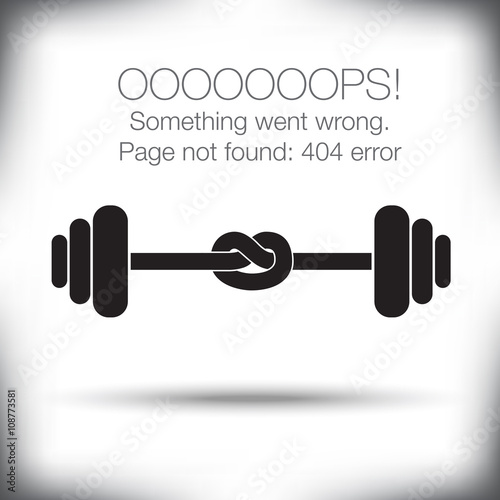 Unusual - 404 error - page not found graphic with space for text
