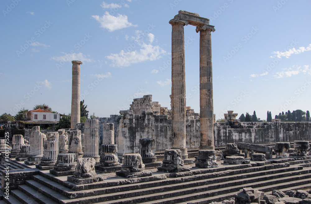 Temple of Apollo ruins in the ancient Greek city of Didyma
Didim, Aydin province, Turkey