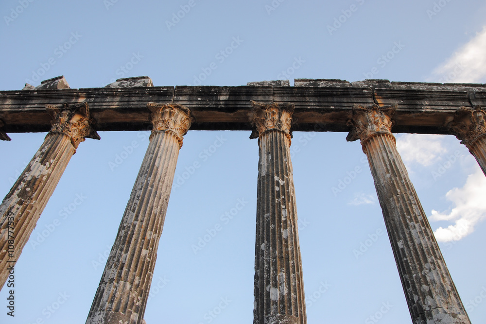 columns of Temple of Zeus ruins in ancient Greek city of Euromus
Selimiye, Mugla province, Turkey