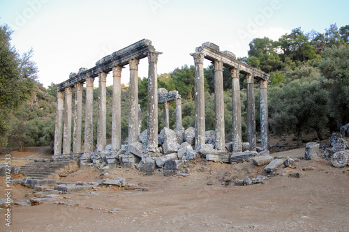 Temple of Zeus ruins in ancient Greek city of Euromus
Selimiye, Mugla province, Turkey photo