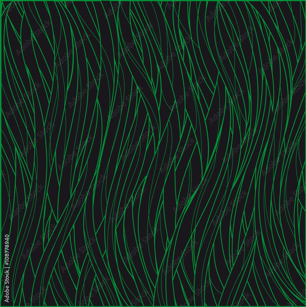 Vector illustration black-and-green pattern