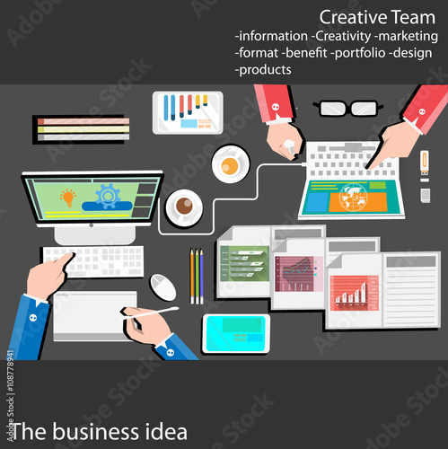 Business idea brainstorming work