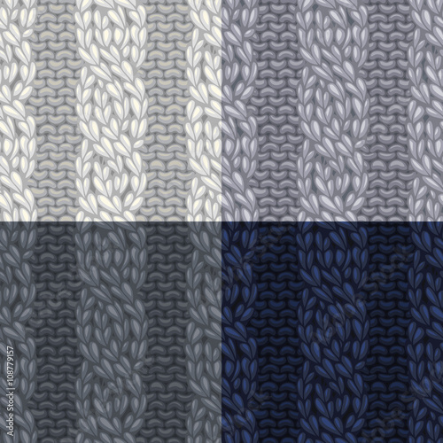Seamless standard front cable stitch.