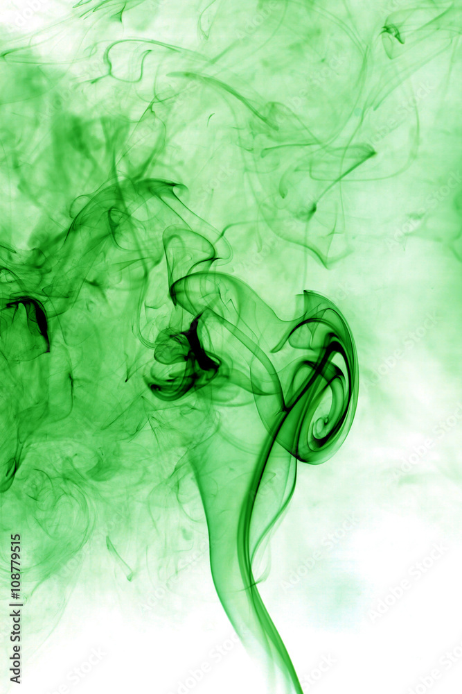 Toxic fumes green on a white background. Toxic fumes green on a white background.