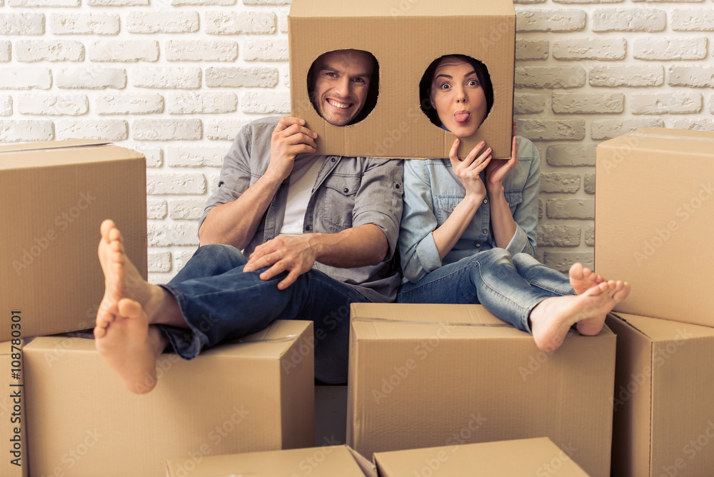Beautiful couple moving Beautiful couple moving