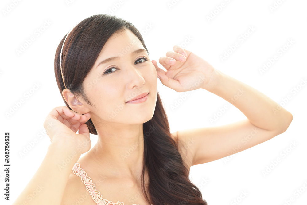寛ぐ美しい女性 寛ぐ美しい女性