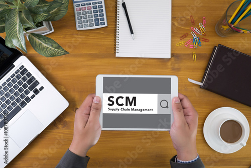  SCM Supply Chain Management concept