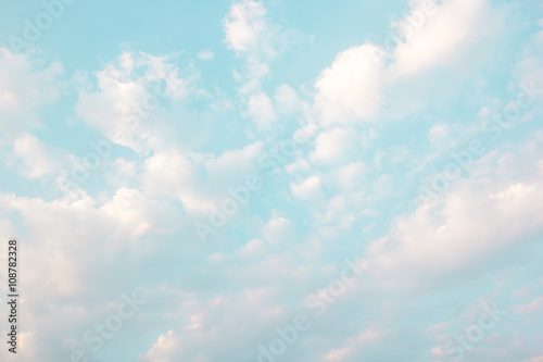 Cloud on blue sky background