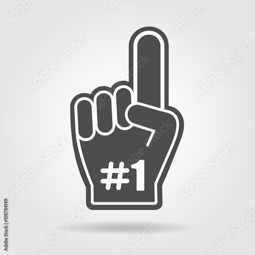 Finger up 1 fan icon