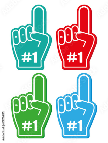 Finger up 1 fan icon