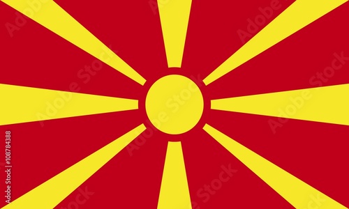 The flag of Macedonia vector graphics