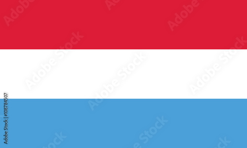 Flag of Luxembourg vector graphics
