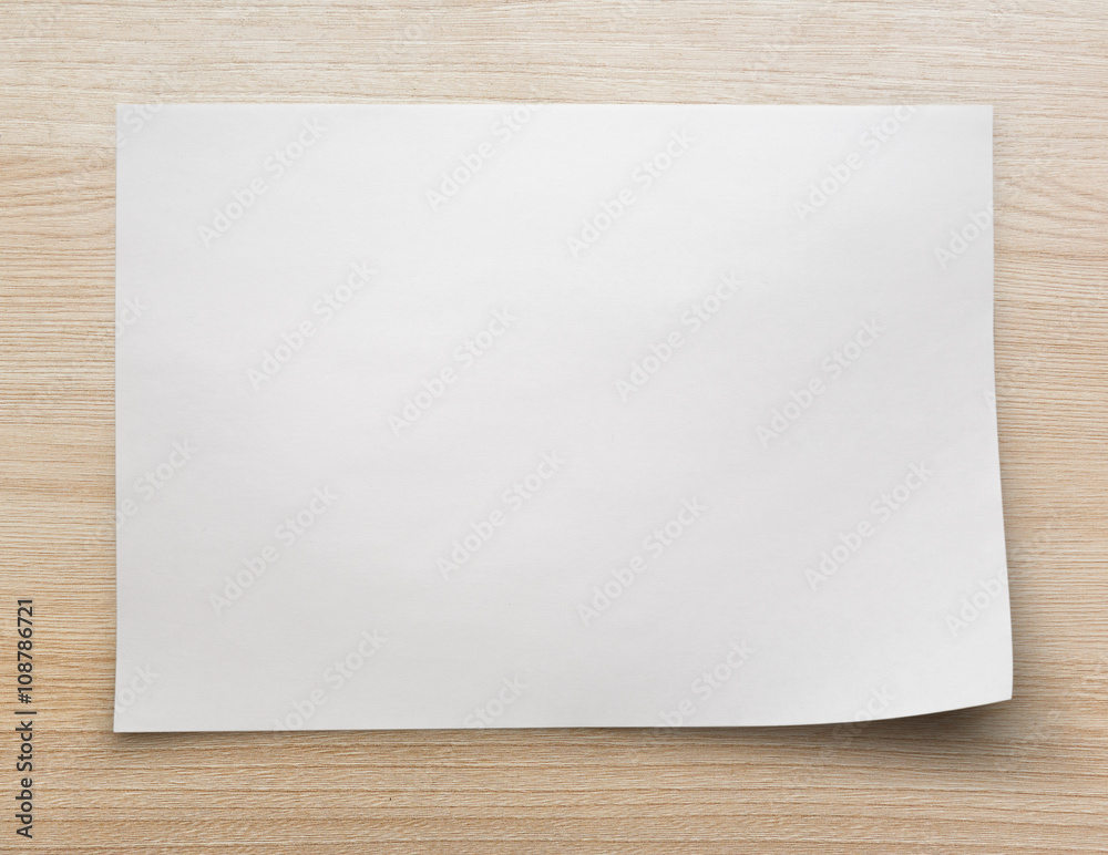Blank sheet of paper Blank sheet of paper
