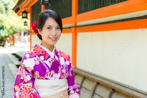 Young japanese woman with kimono