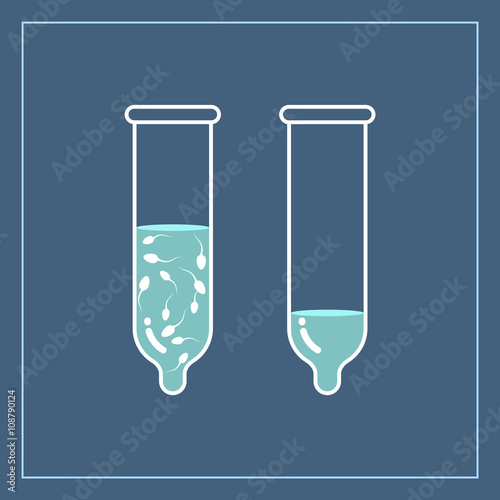 Condoms with sperm - contraceptive symbol