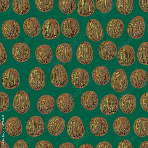 Seamless abstract summer pattern with avocado pits vector background. Perfect for wallpapers, pattern fills, web page backgrounds, surface textures, textile