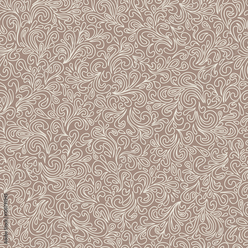 Wavy doodle seamless pattern