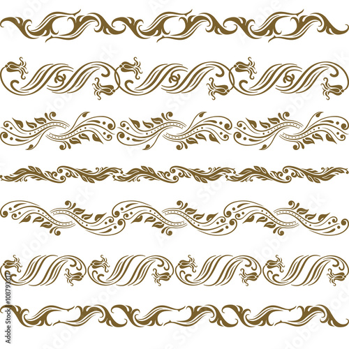 Vector gold ornament.
