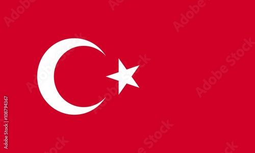 Flag of Turkey vector graphics